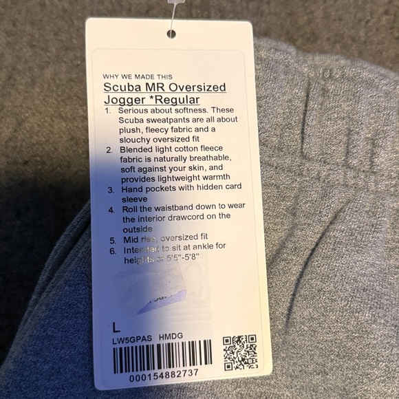 Lululemon scuba joggers, NWT, L - Picture 3 of 6